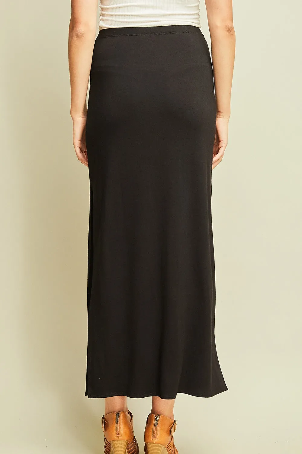 All Occasion Maxi Skirt, Black