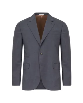 Brunello Cucinelli New Men's Grey Micro Check Sport Coat Blazer