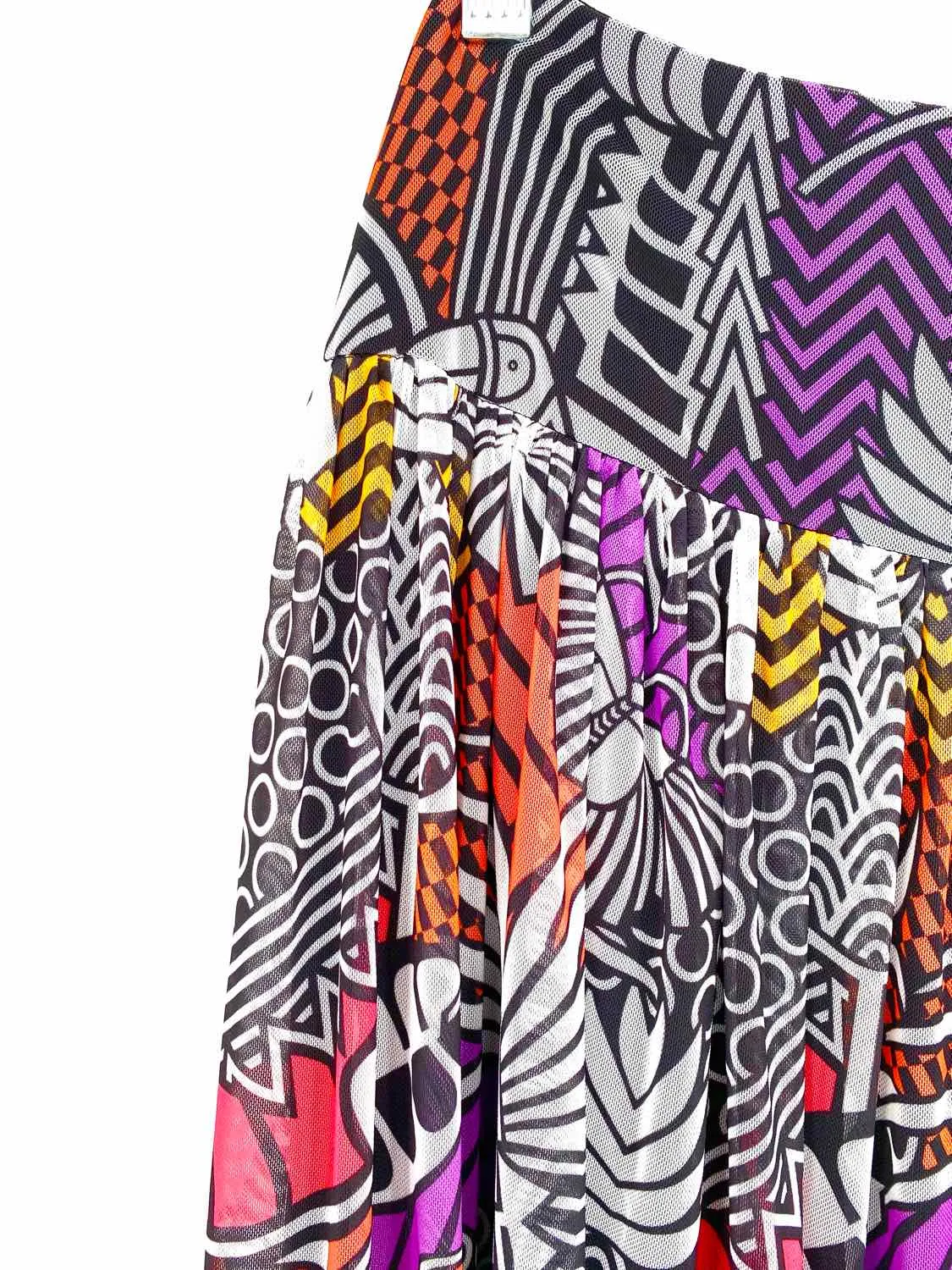 Farm Rio Women's Multi-Color Maxi Tropical Size XS Skirt