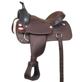 Hilason Flex Tree Western Horse Trail Pleasure American Leather Saddle Brown