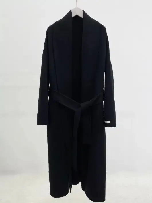 Hnewly Autumn and Winter Women's Casual Solid Color Long Loose Coat