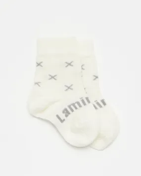 Lamington Baby Merino Crew Socks - Fox