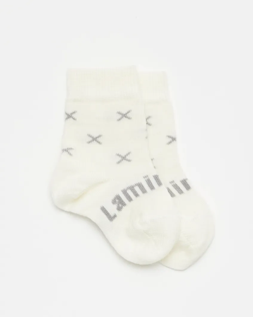 Lamington Baby Merino Crew Socks - Fox