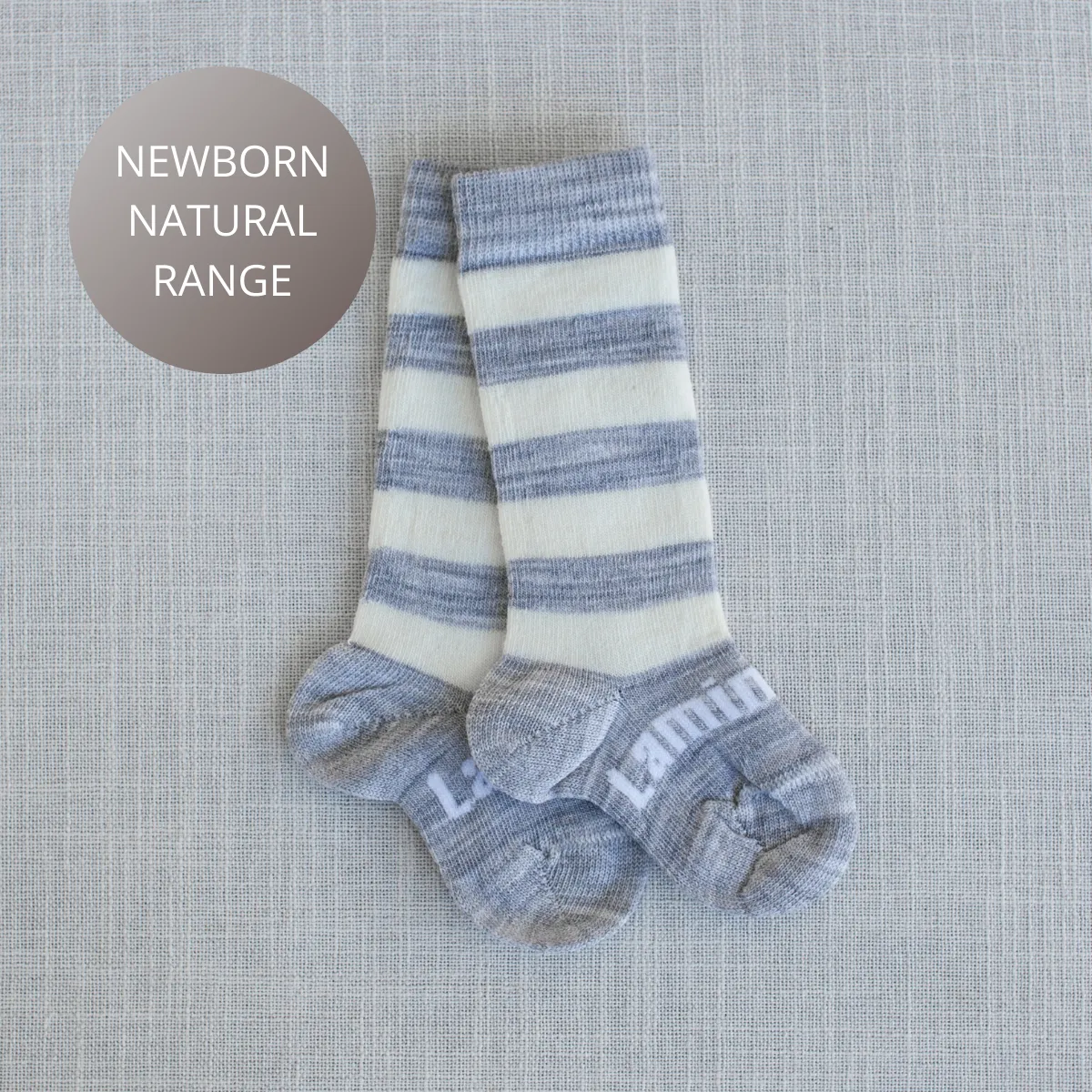 Lamington Baby Merino Knee Hi Socks - Pebble