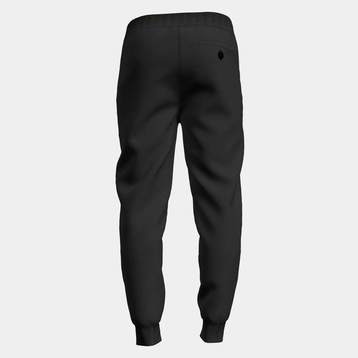 <b>PRE ORDER</b> | Men's Contrast Draw String Jogger with Rib - Black/Red