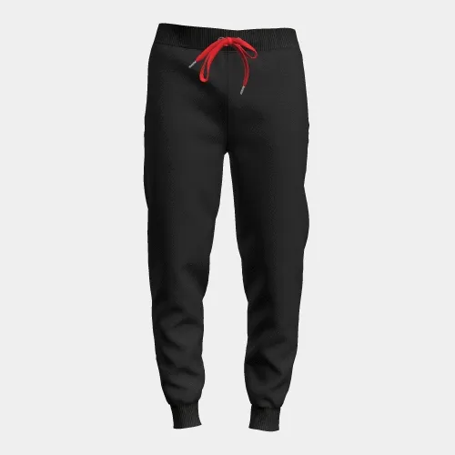 <b>PRE ORDER</b> | Men's Contrast Draw String Jogger with Rib - Black/Red