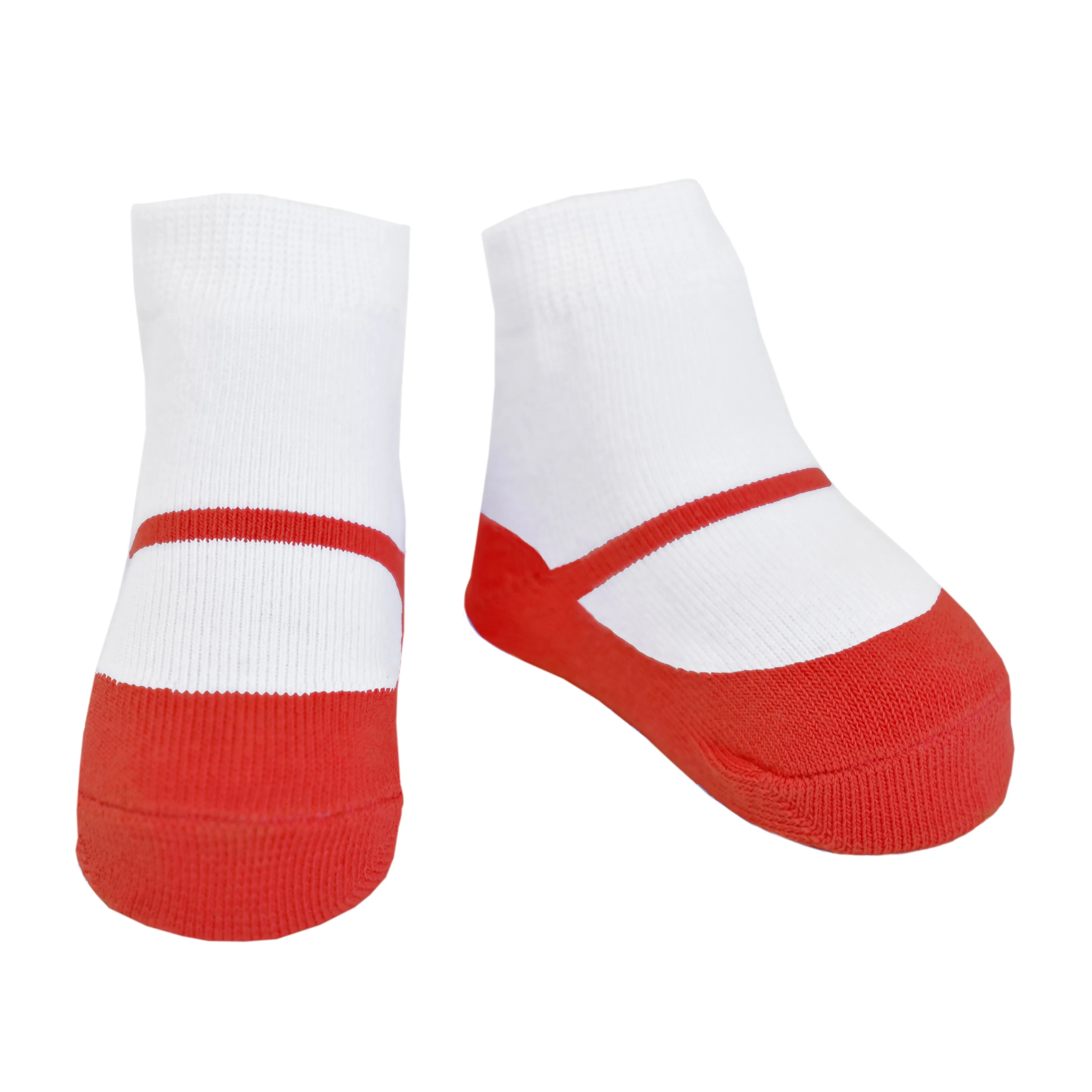 MARY JANE CLASSICS shoe-design socks. With anti-slip soles. 6 pairs. 0-12 months