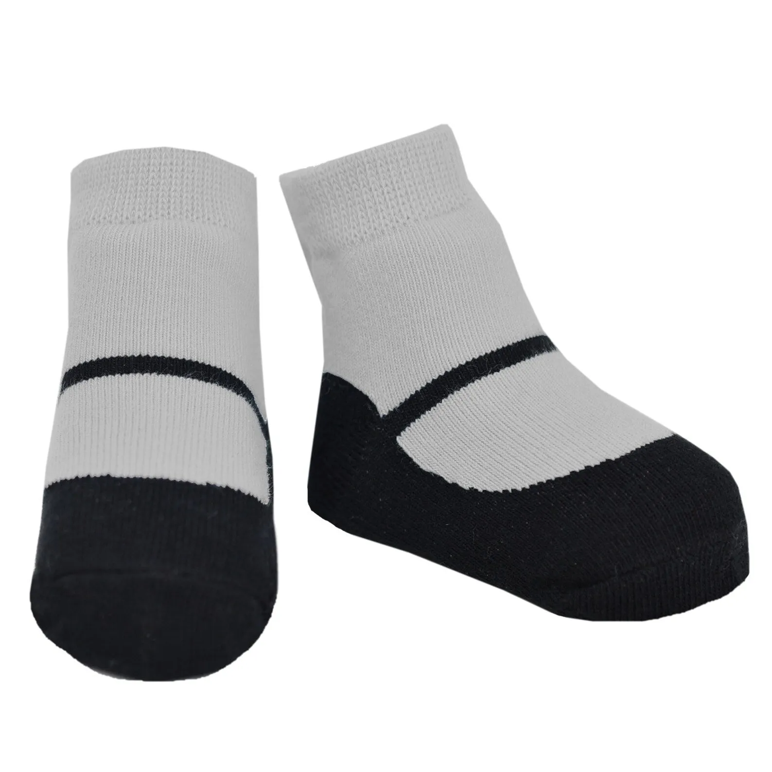 MARY JANE CLASSICS - shoe-design socks. With anti-slip soles. 6 pairs. 12-24 months