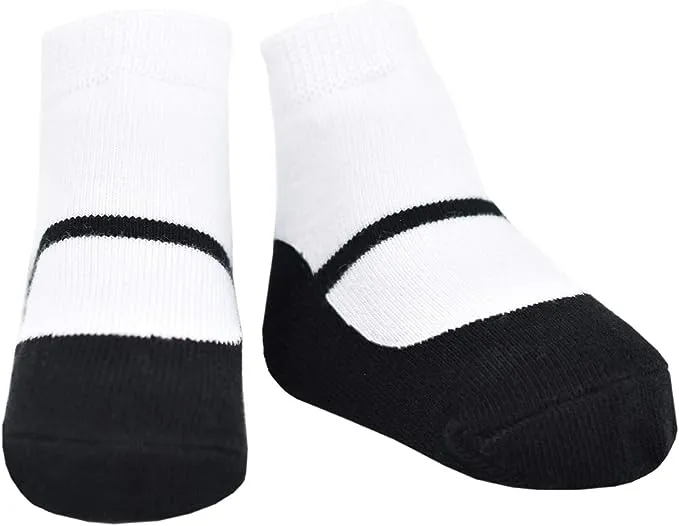 MARY JANE CLASSICS - shoe-design socks. With anti-slip soles. 6 pairs. 12-24 months