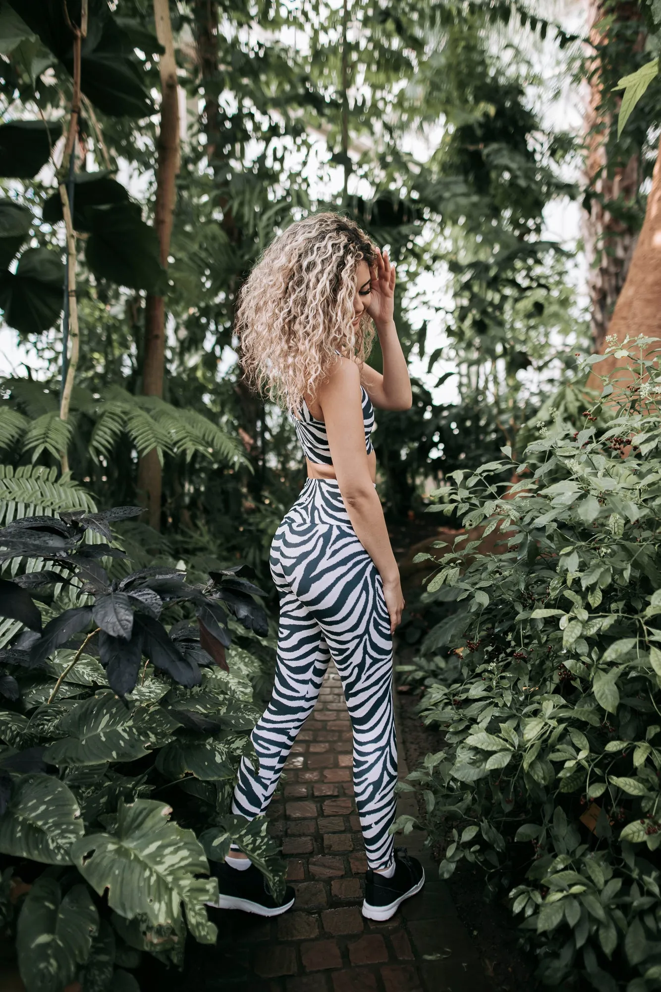Natural Zebra High-Waisted Tights