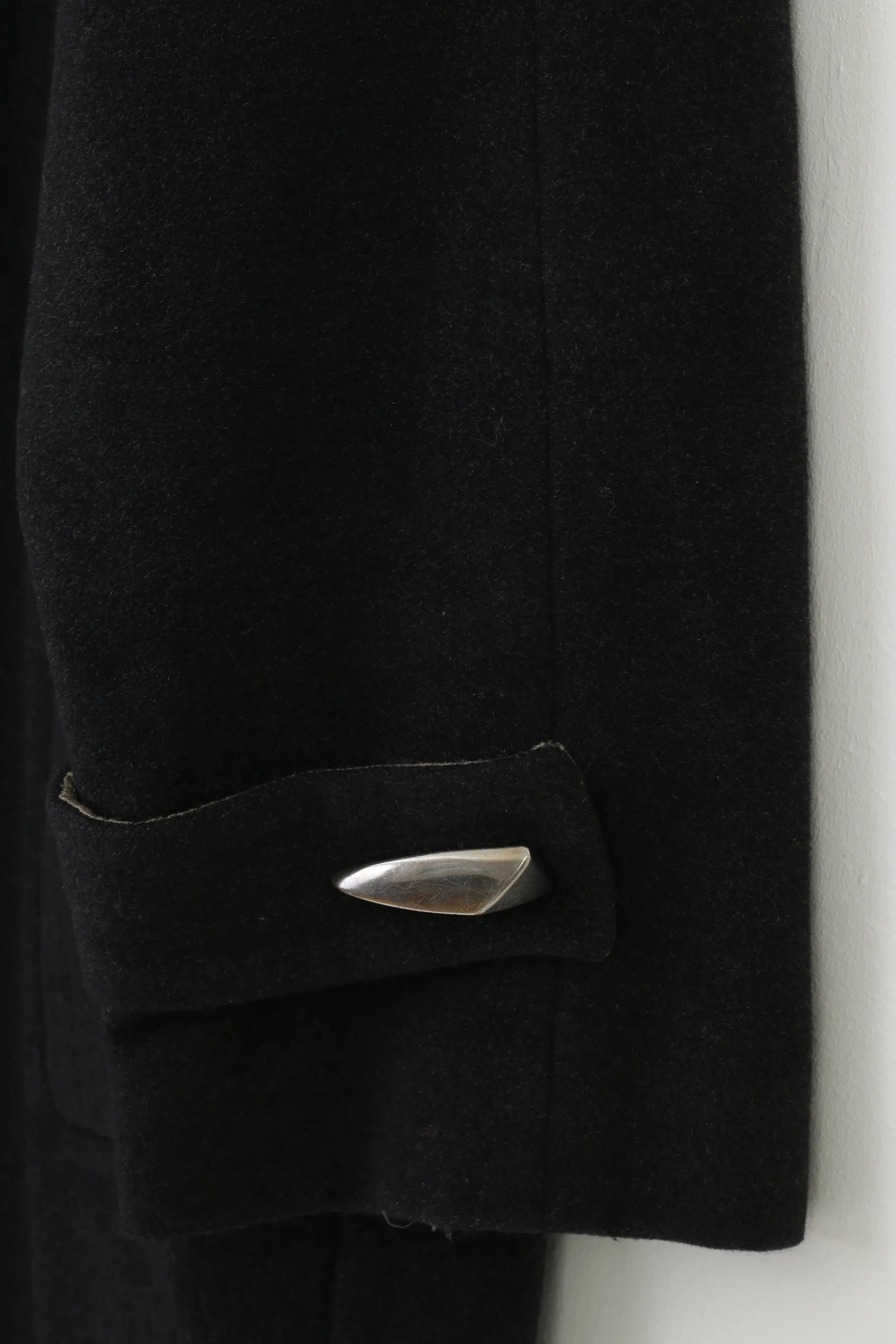 Petite M Mademoiselle Woman 12 S Coat Charcoal Vintage Petite Collar Shoulder Pads Top