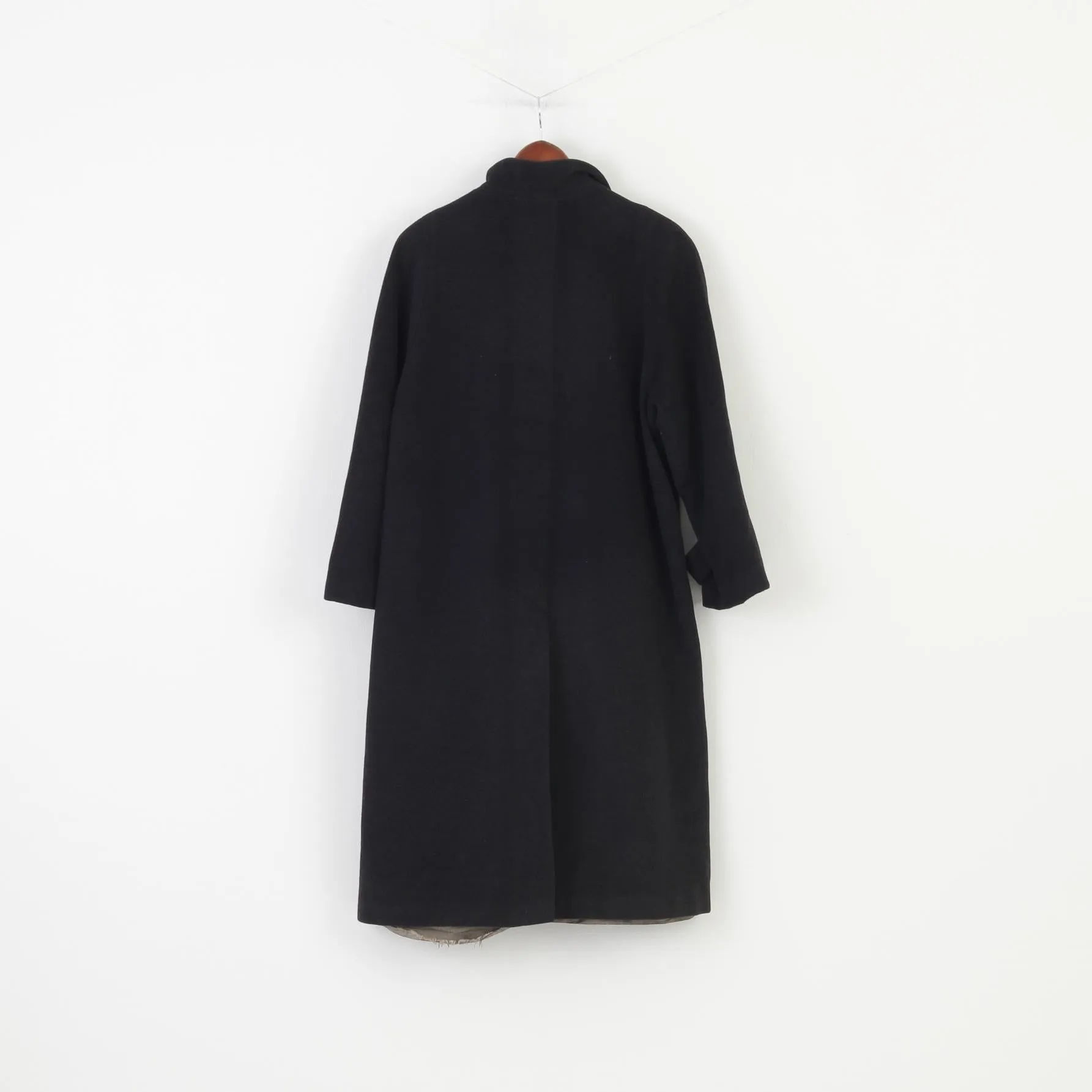Petite M Mademoiselle Woman 12 S Coat Charcoal Vintage Petite Collar Shoulder Pads Top