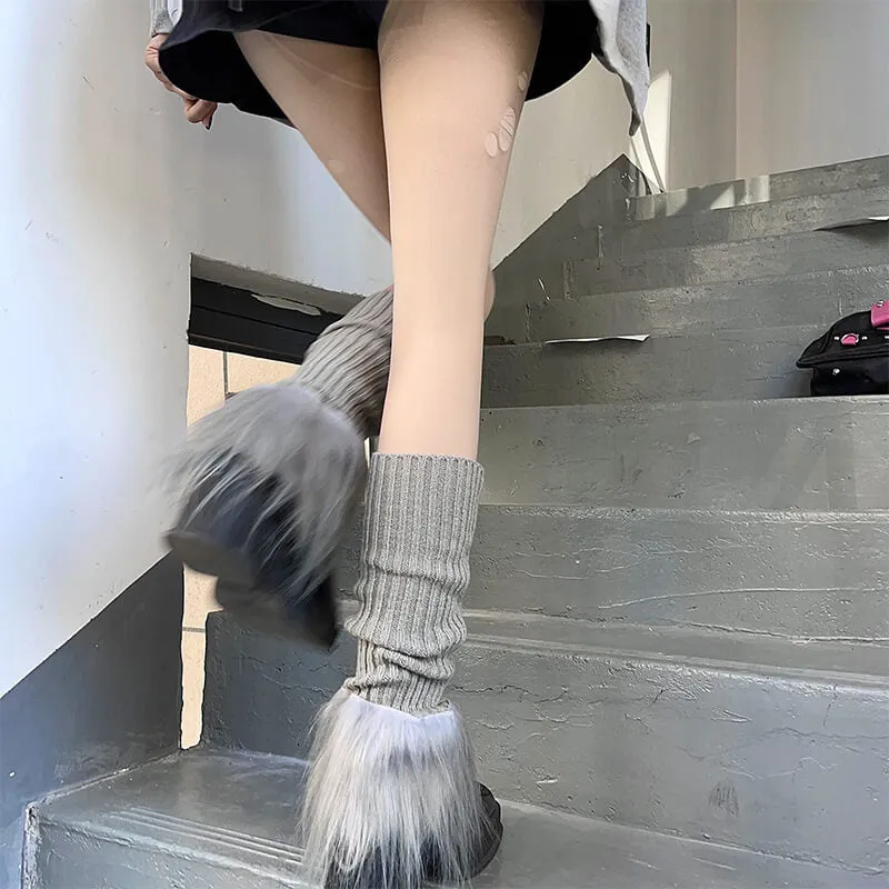Pink candy stars y2k leg warmers