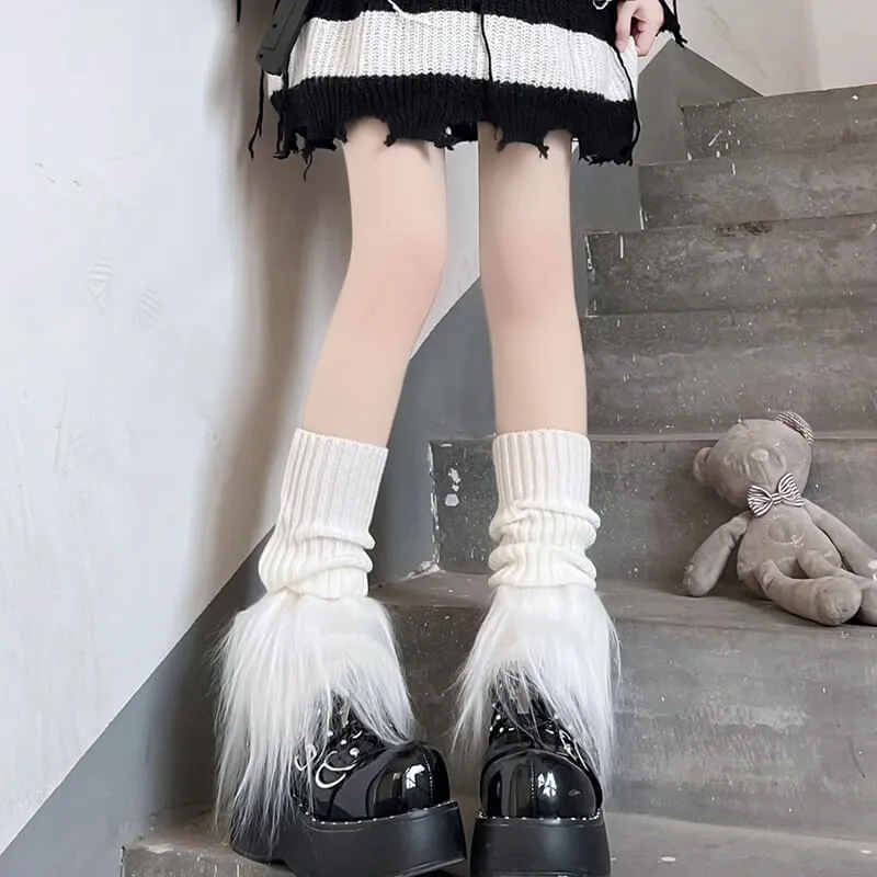 Pink candy stars y2k leg warmers