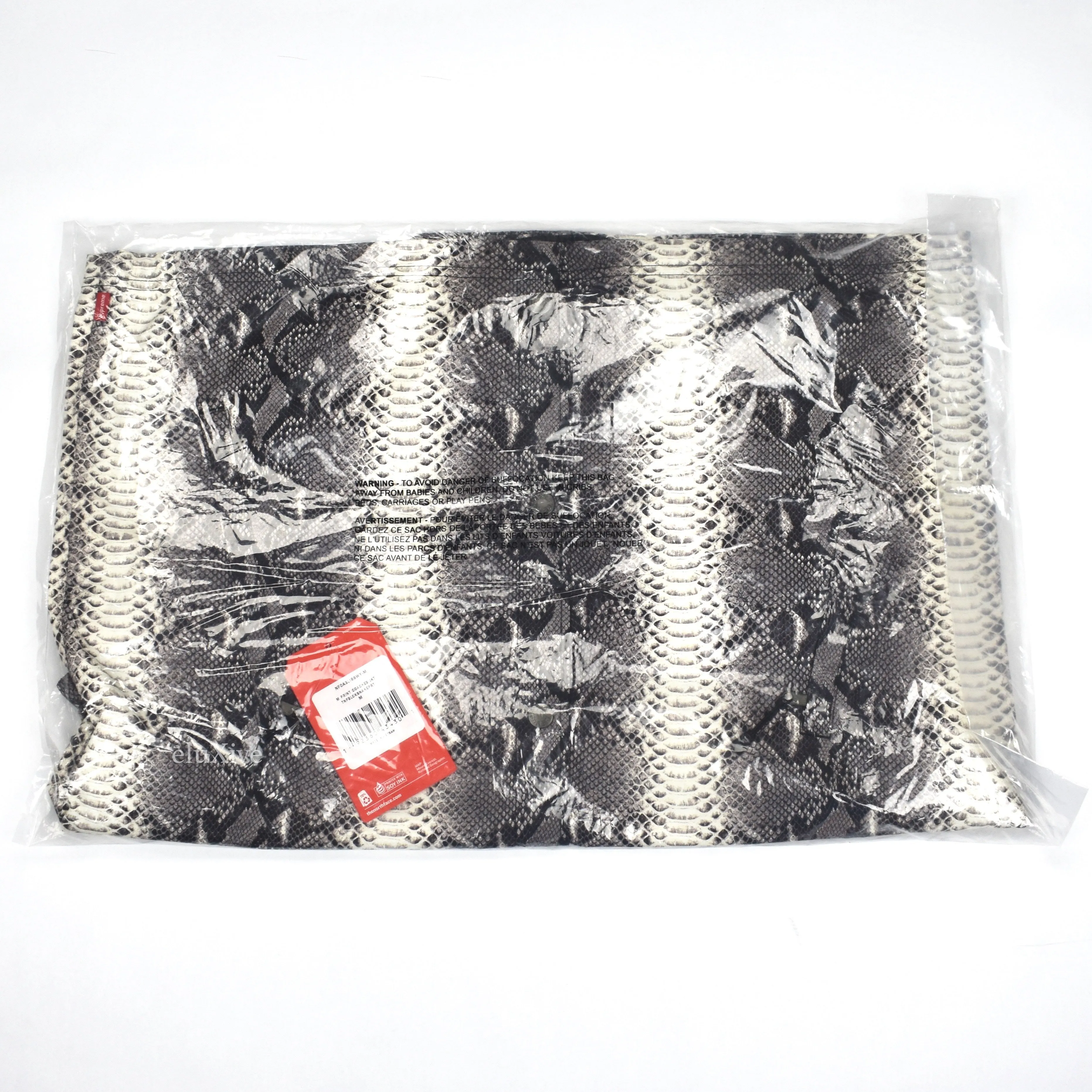 Supreme x The North Face - Snakeskin Print Coach's Jacket (Black)