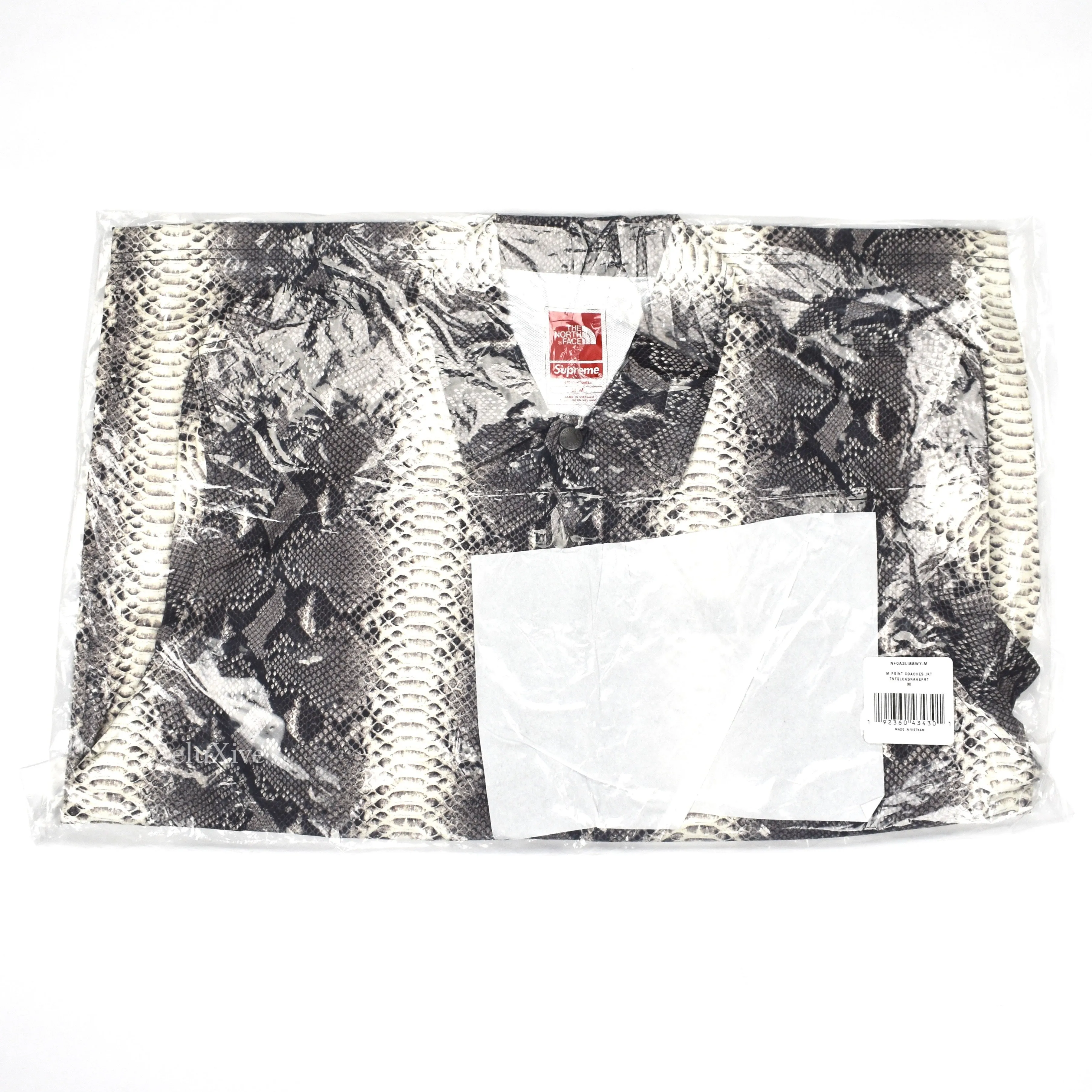 Supreme x The North Face - Snakeskin Print Coach's Jacket (Black)