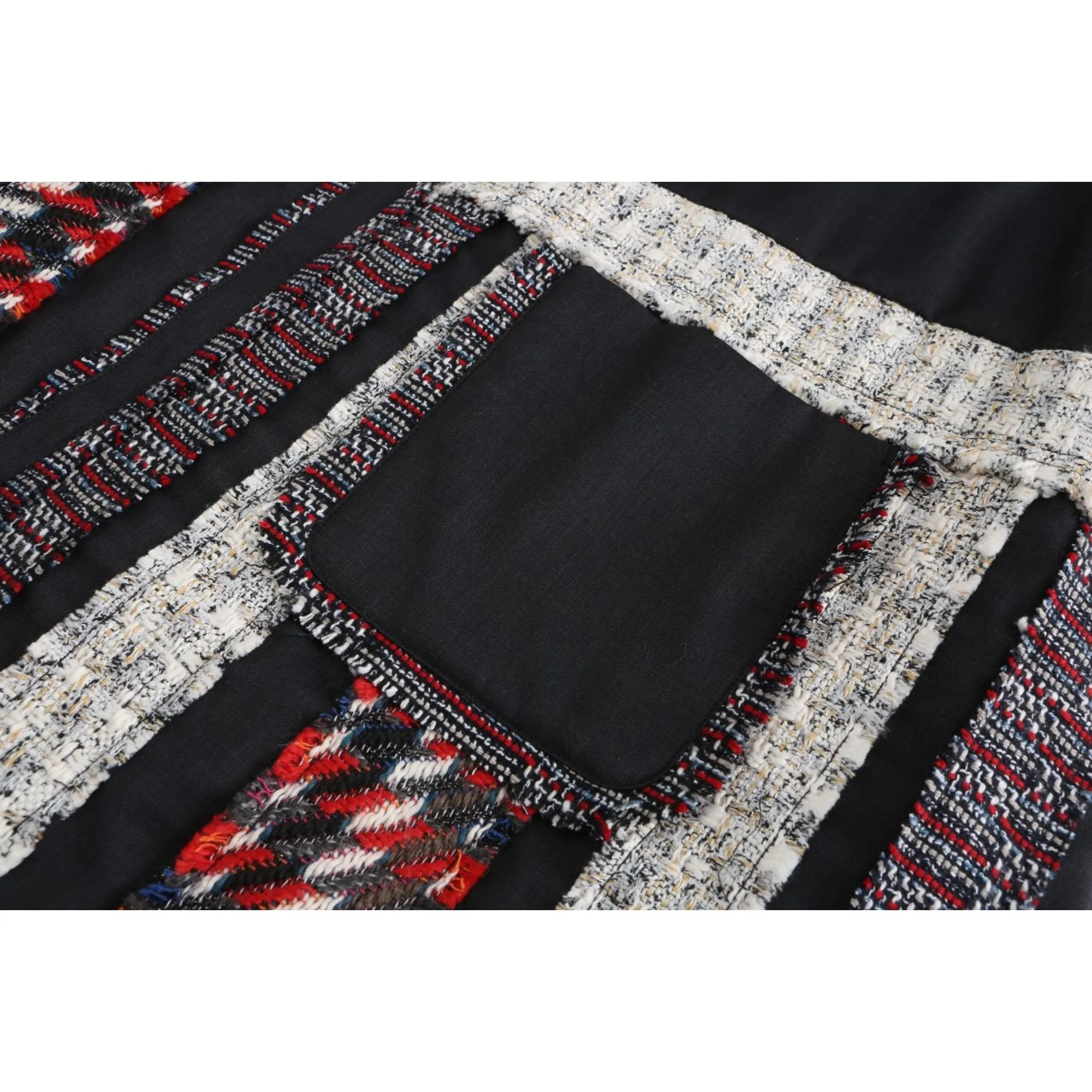 Women Fancy Tweed Coat - Pattern