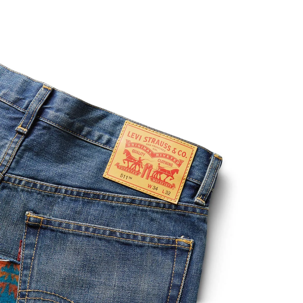X LEVI'S PATCHWORK JEANS