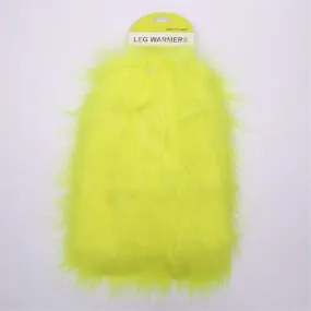 Yellow Plush Leg Warmers
